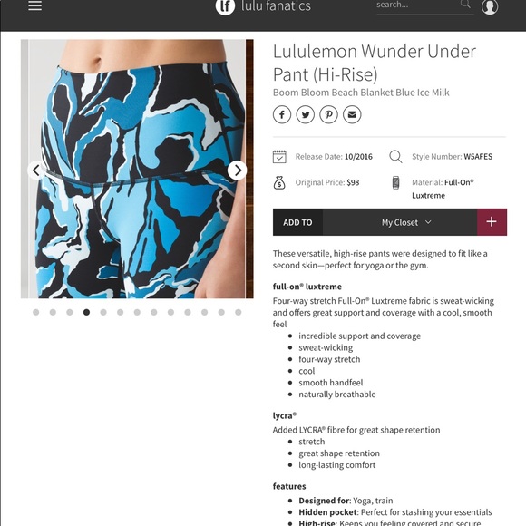 Lululemon wunder under size 6 - Picture 9 of 12